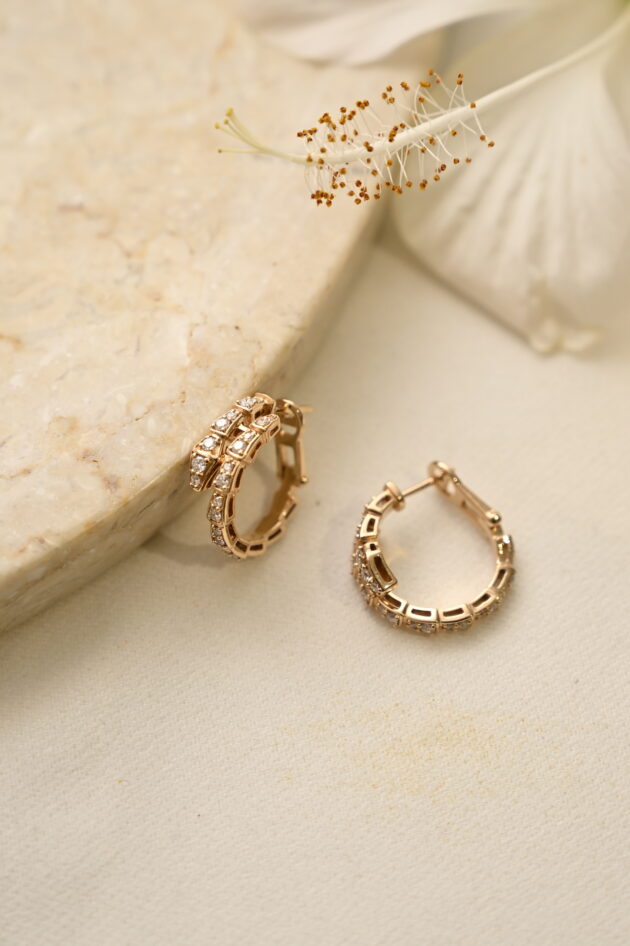 Bvlgari Diamond Hoops - Image 4