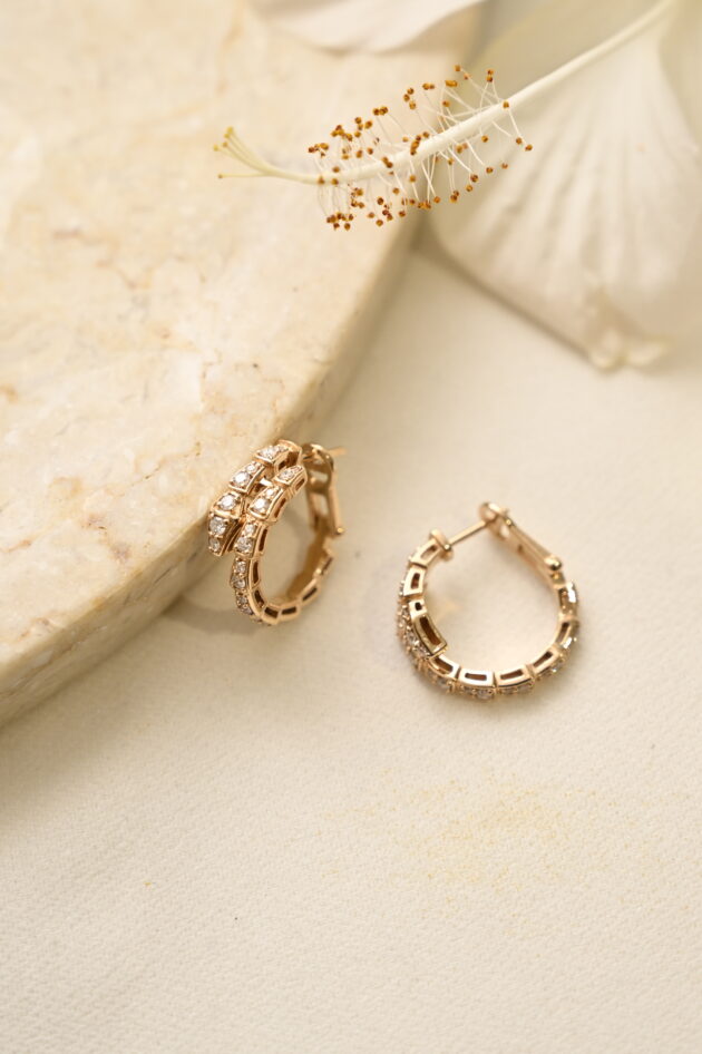 Bvlgari Diamond Hoops - Image 3