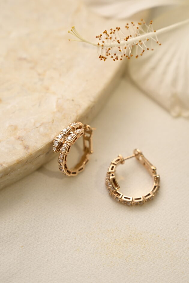 Bvlgari Diamond Hoops