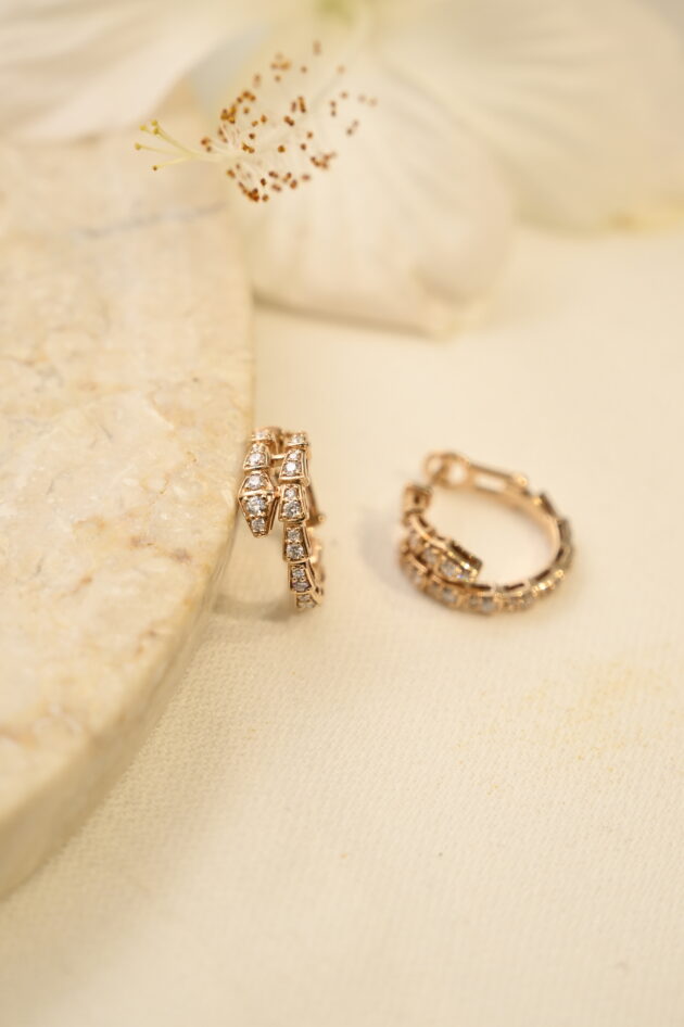 Bvlgari Diamond Hoops - Image 6