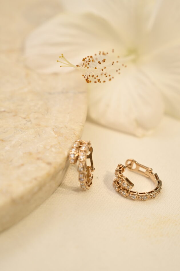 Bvlgari Diamond Hoops - Image 2