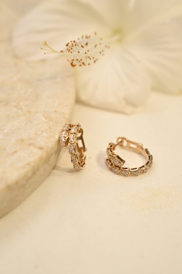 Bvlgari Diamond Hoops - Image 5