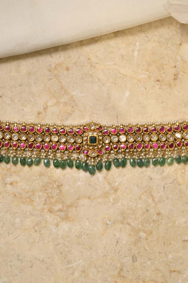 Ruby & Emerald Small Jadau Choker