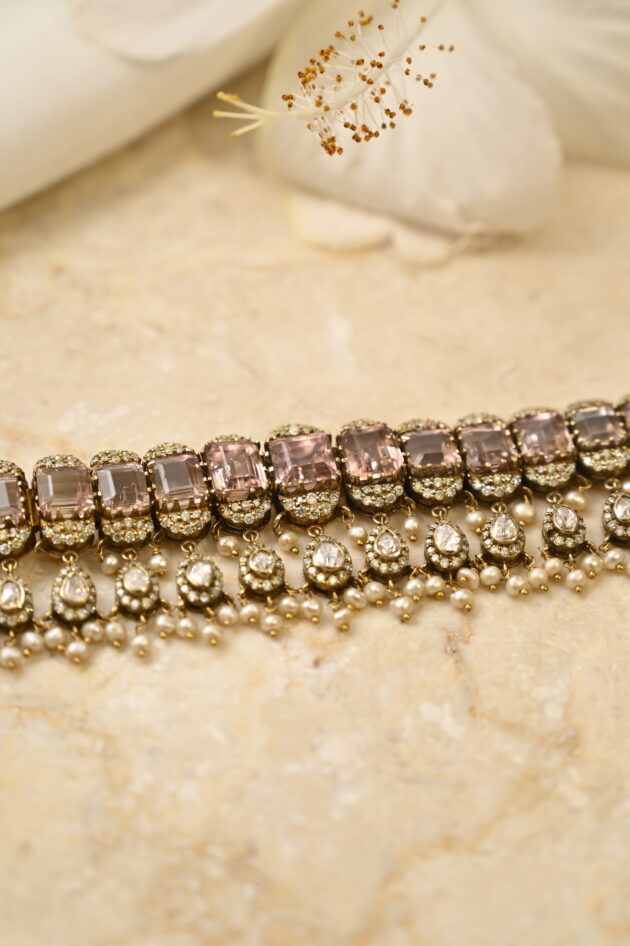 Tourmaline Polki Small Chic Choker - Image 4