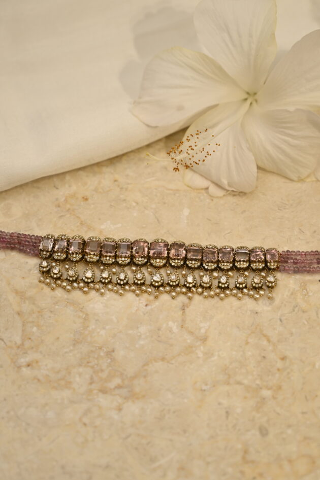 Tourmaline Polki Small Chic Choker - Image 3