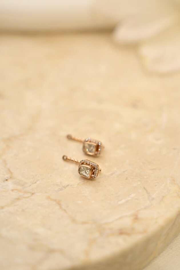 Polki & Diamond Jacket Earring - Image 2