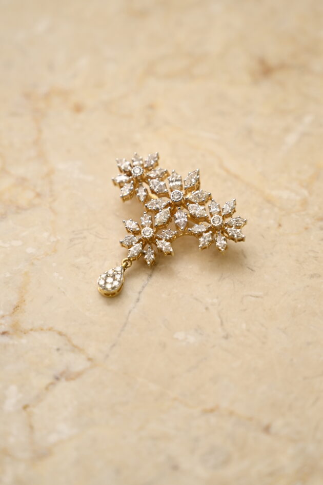 Marquise Diamond  Pendant / Brooch