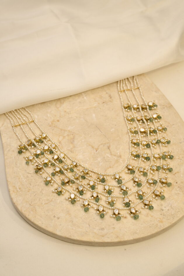 Pearl & Polki 4 Lada Necklace
