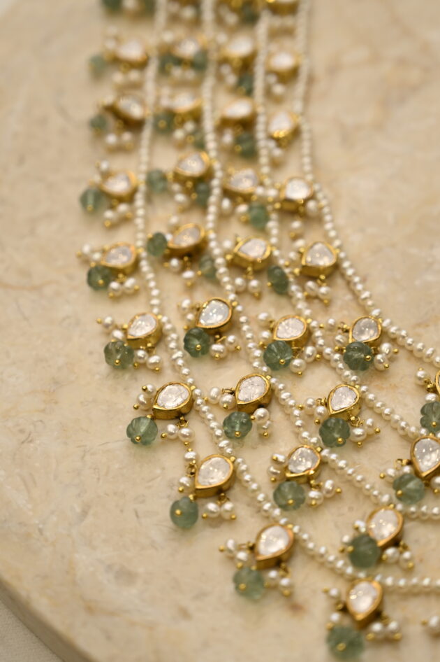 Pearl & Polki 4 Lada Necklace - Image 2