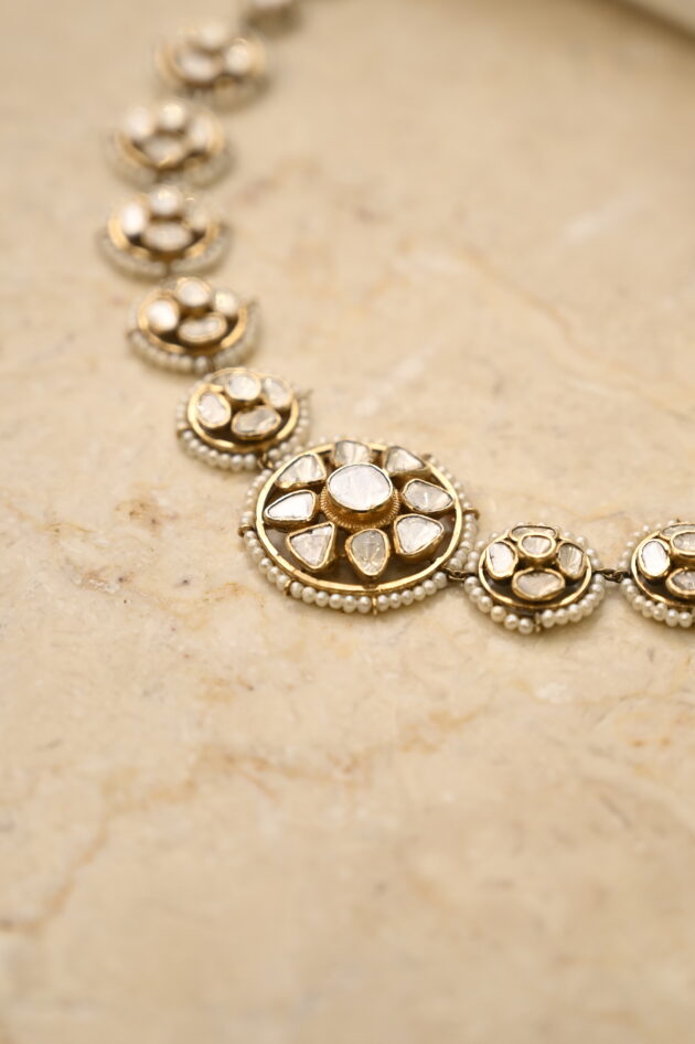 Floral Polki Seeshphool / Choker - Image 3