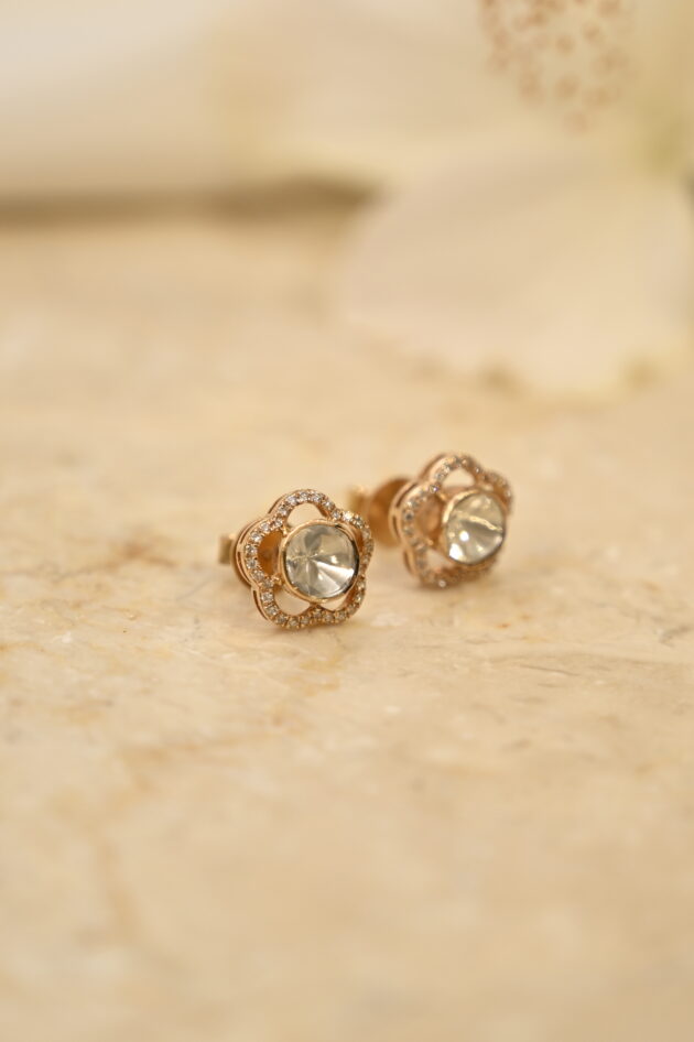 Polki Flower Small Studs
