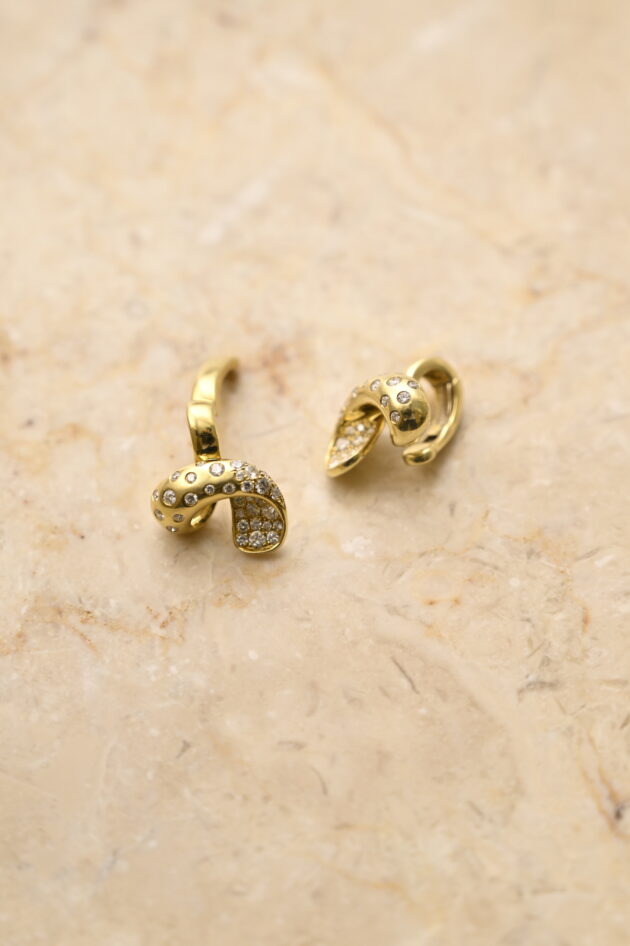 Diamond and Gold Press on Ear cuff - Image 2