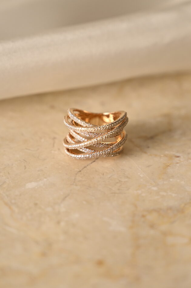 Multiple Diamond Line Ring - Image 4